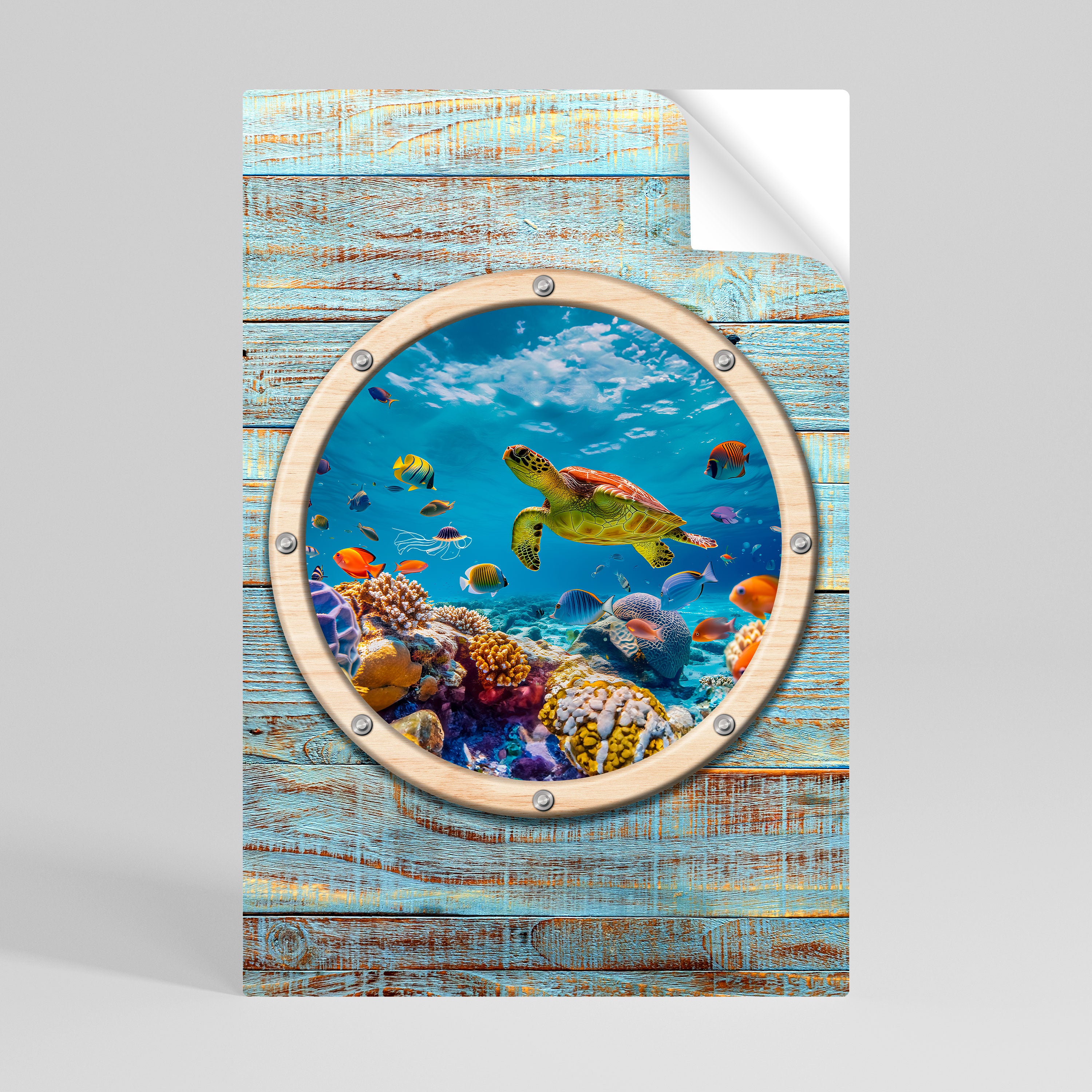 AQUA ADVENTURE Peel and Stick Vertical Poster