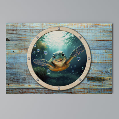 SEASIDE JOY Horizontal Canvas Print