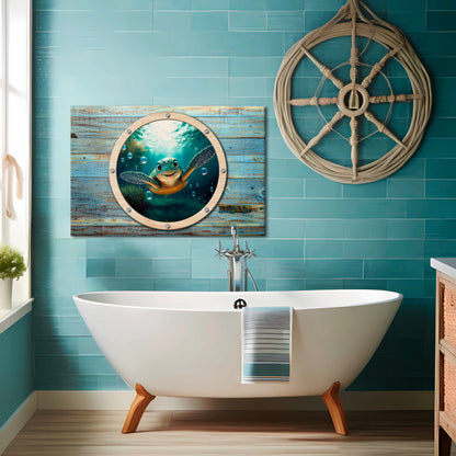 SEASIDE JOY Horizontal Canvas Print