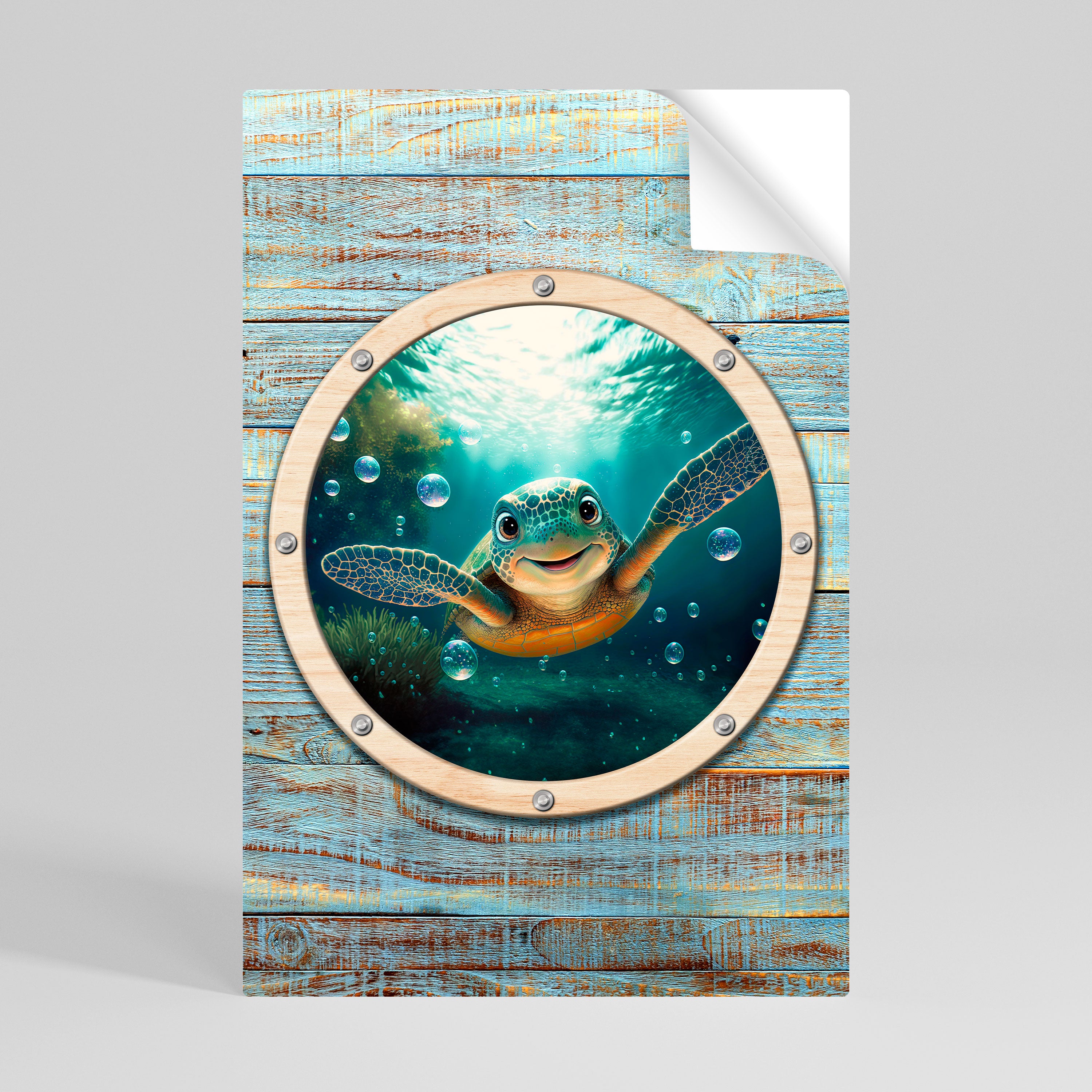 SEASIDE JOY Peel and Stick Vertical Poster