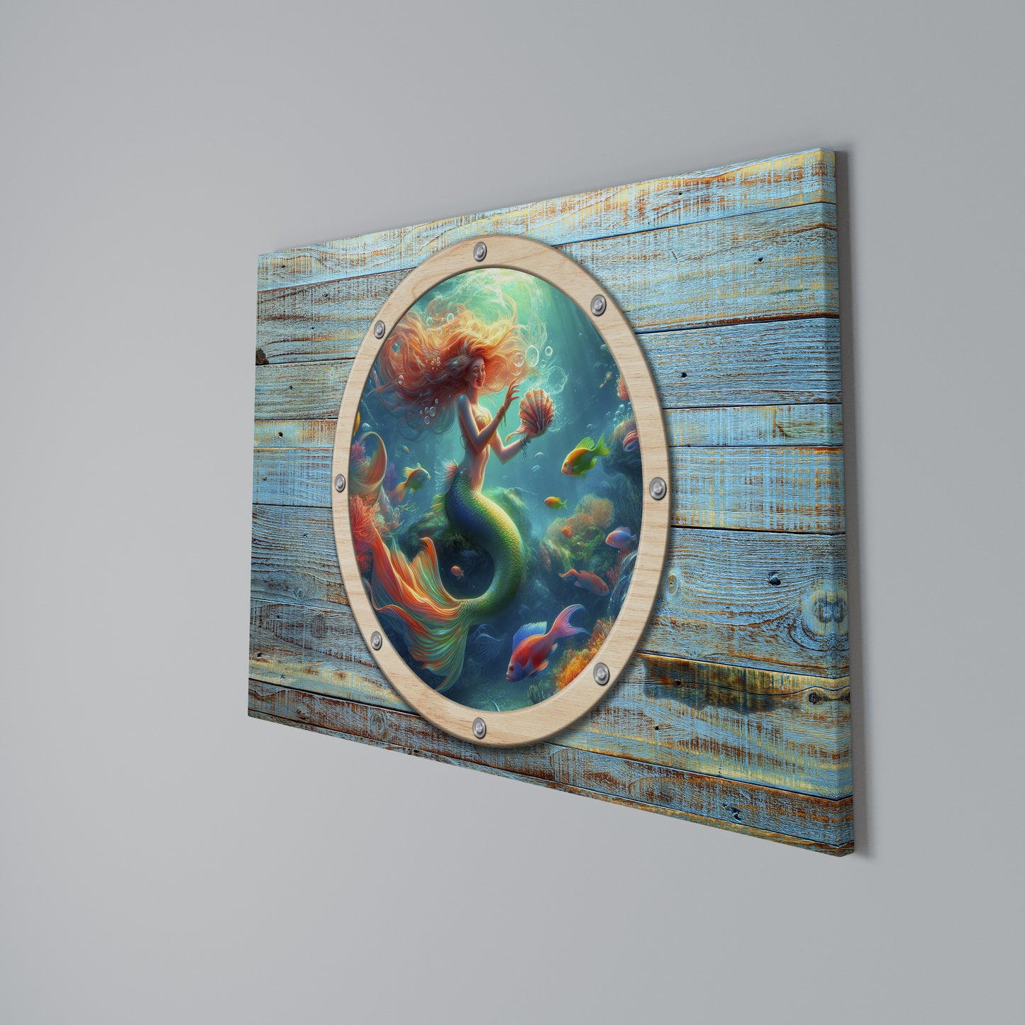 MERMAID DREAMS Horizontal Canvas Print