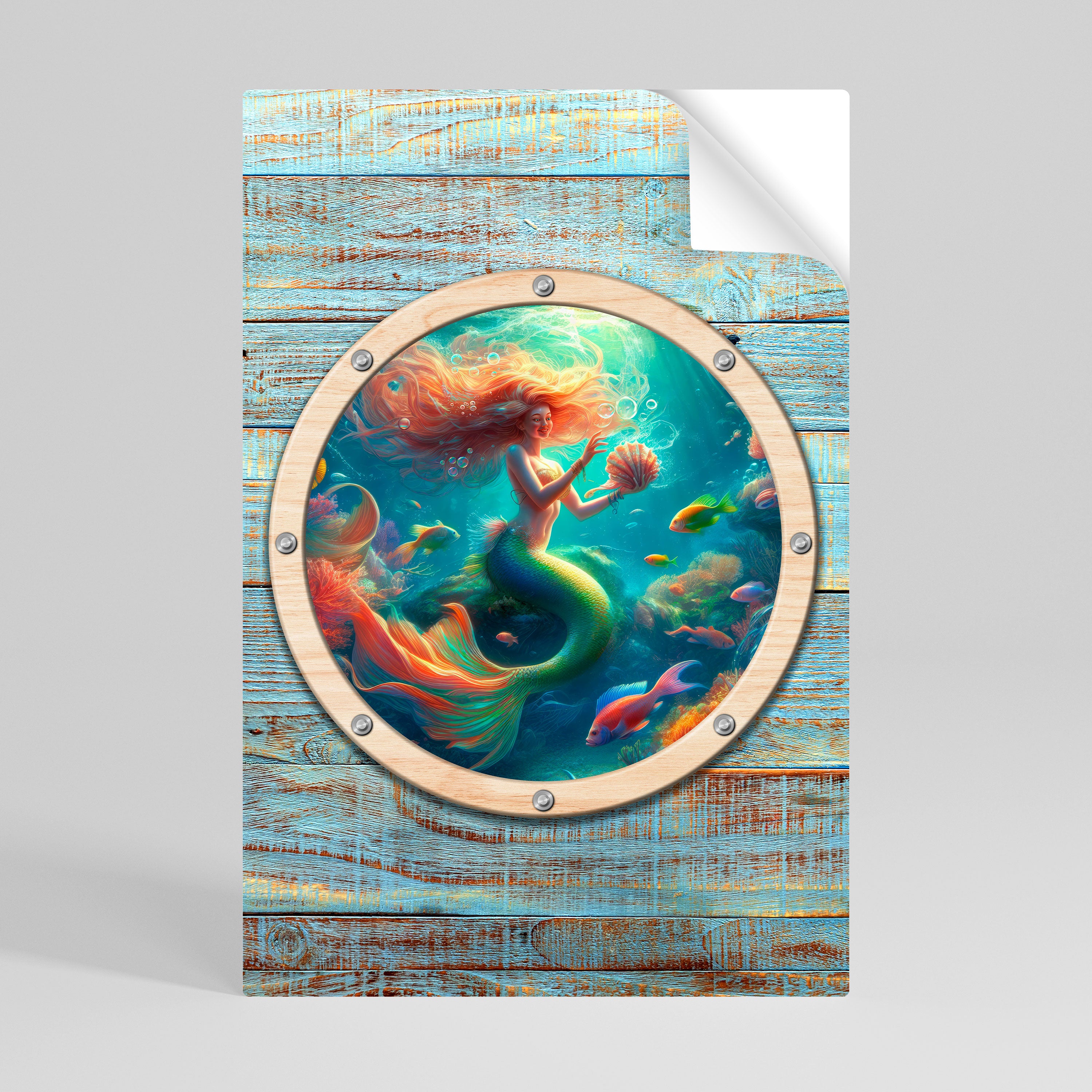 MERMAID DREAMS Peel and Stick Vertical Poster