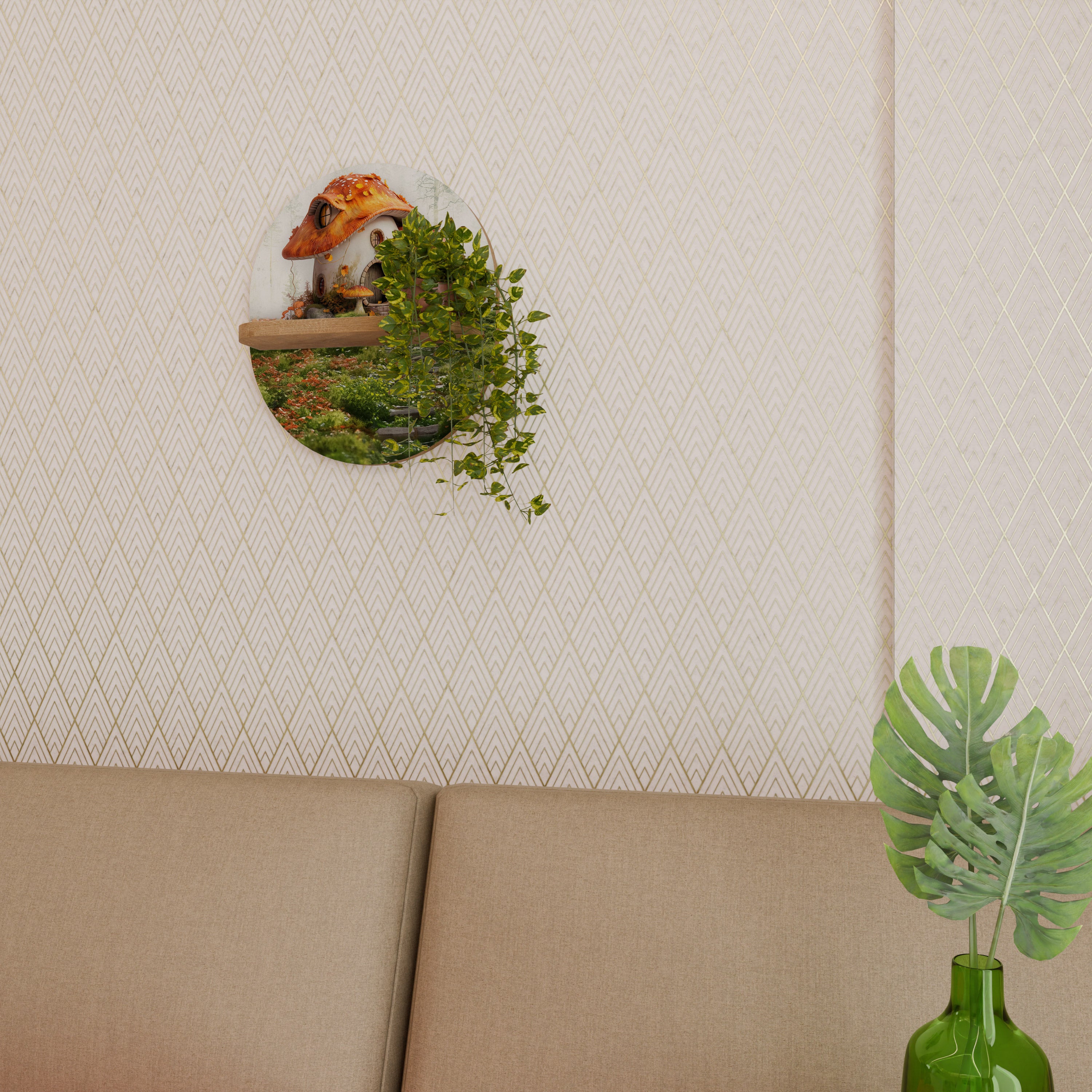 MYSTIC TOADSTOOL Designová police