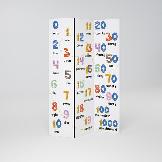 COUNTING LESSON 3dílný paraván