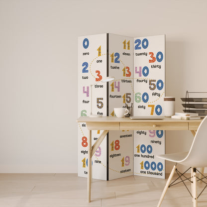 COUNTING LESSON 3dílný paraván