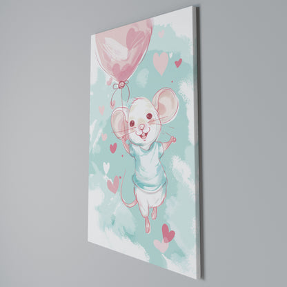 MOUSY FLOW Vertical Canvas Print