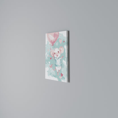 MOUSY FLOW Vertical Canvas Print
