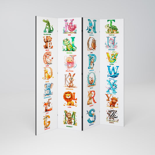 JOYFUL LETTERS 4dílný paraván