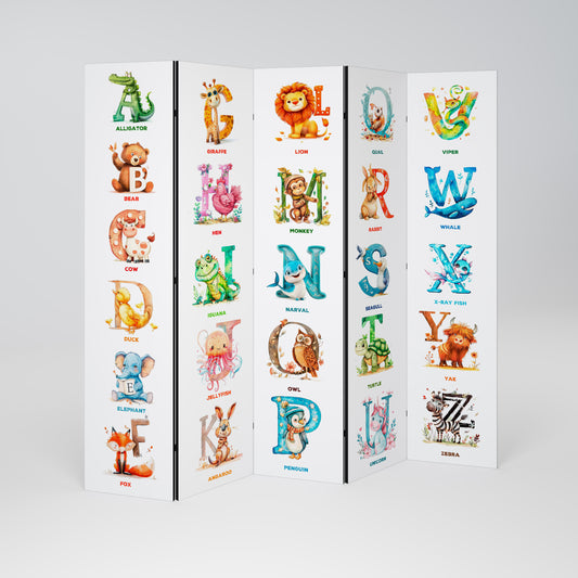 JOYFUL LETTERS 5dílný paraván