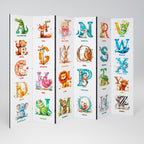 JOYFUL LETTERS 6-Panel Room Divider