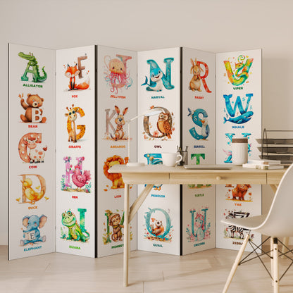 JOYFUL LETTERS 6dílný paraván