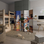 SCHOOL VIBE 5dílný paraván