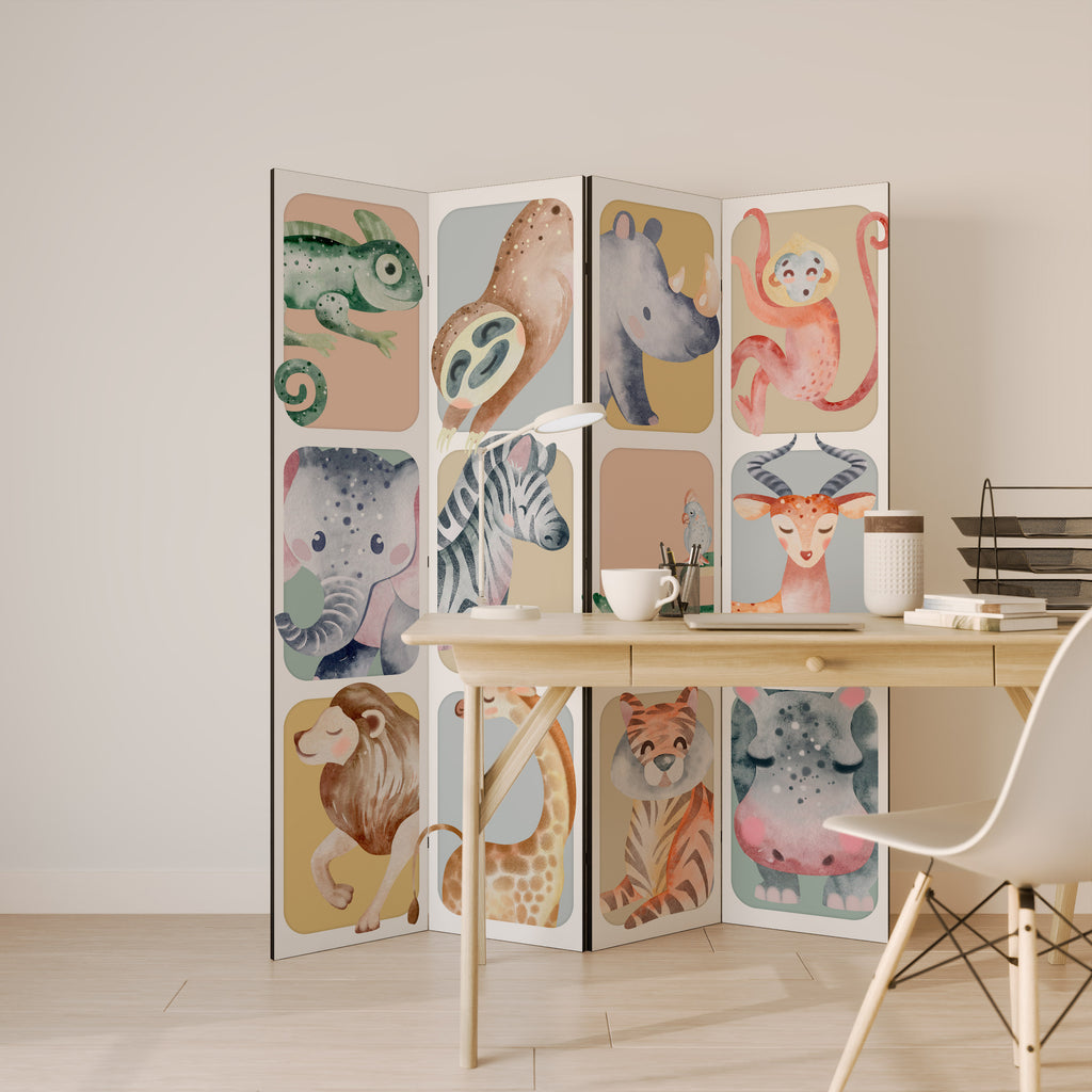 TROPICAL SQUAD 4dílný paraván