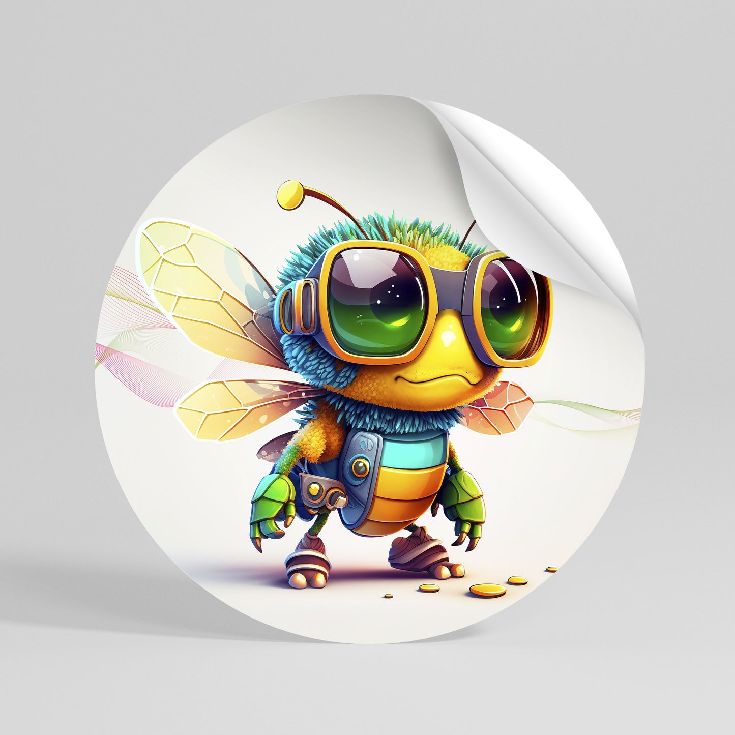 BUZZ BUDDY Kulatá samolepka