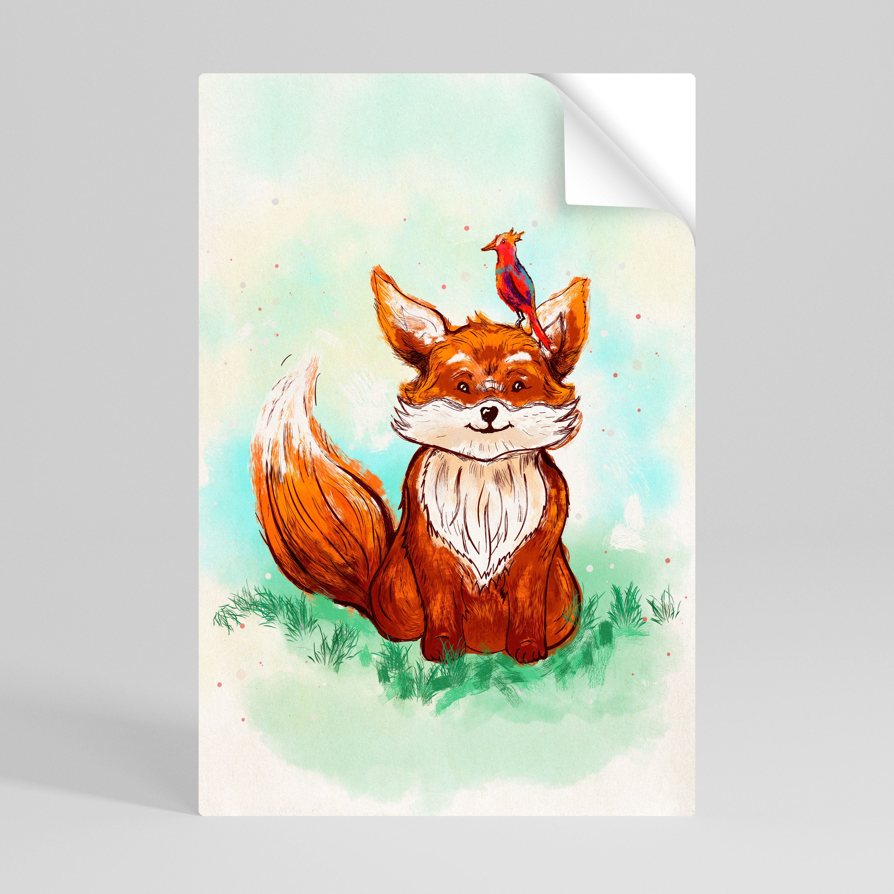 FOX FRIENDS Peel and Stick Vertical Poster