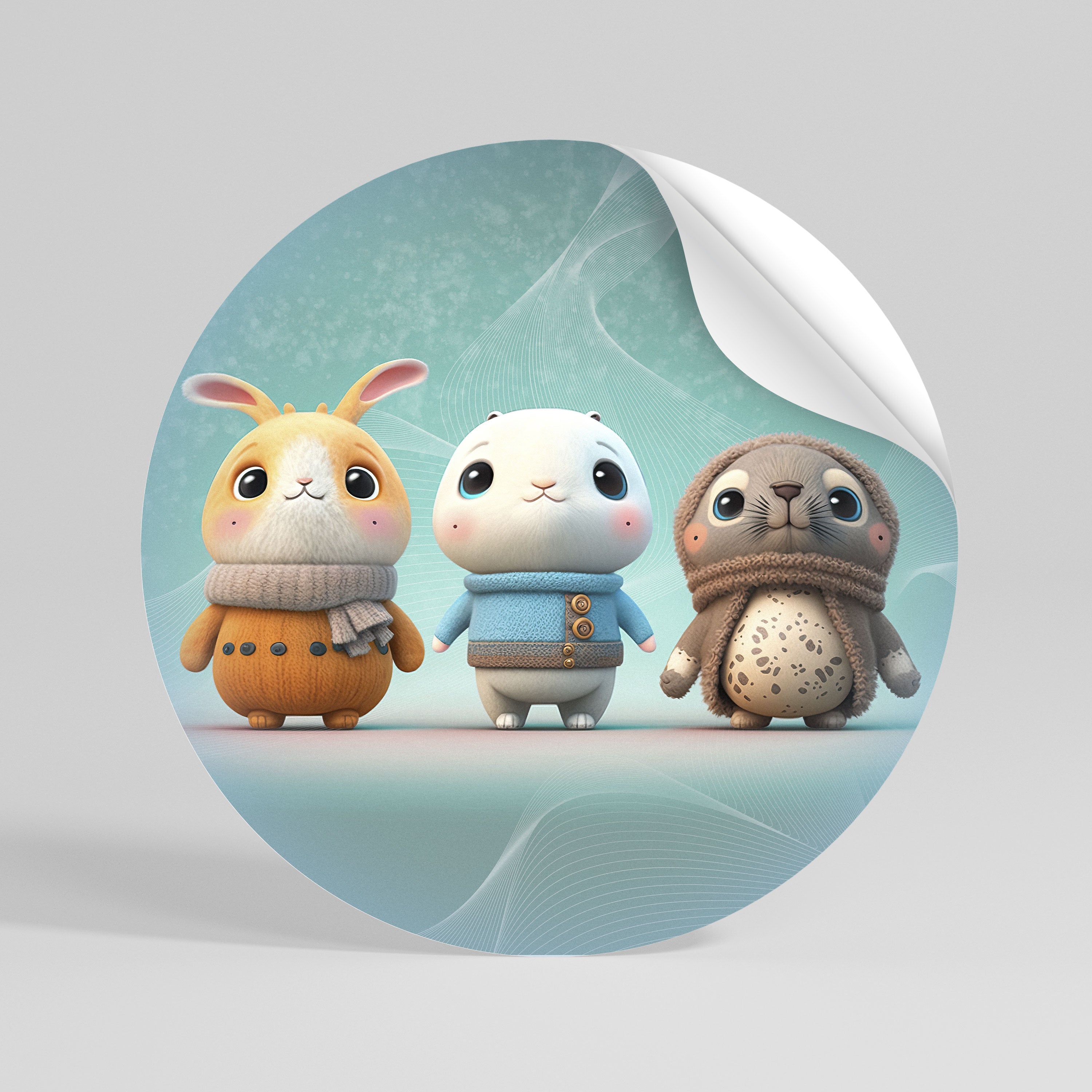 SWEETIES SQUAD Kulatá samolepka