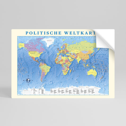 GLOBAL POLITICAL TAPESTRY [DE] Vodorovný samolepicí plakát