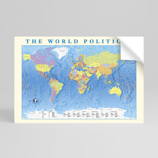 GLOBAL POLITICAL TAPESTRY [EN] Vodorovný samolepicí plakát