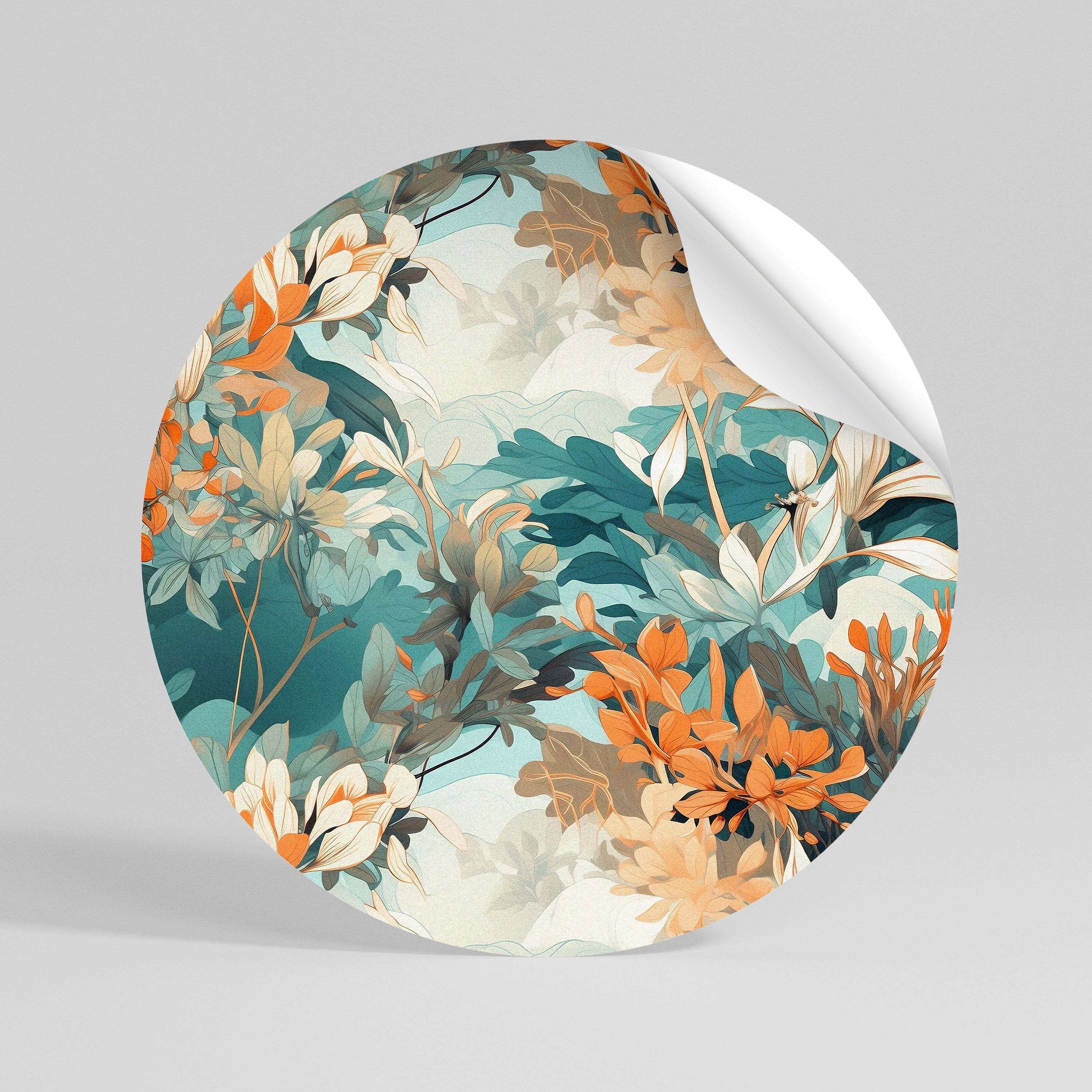 BLOOM BALLET Kulatá samolepka