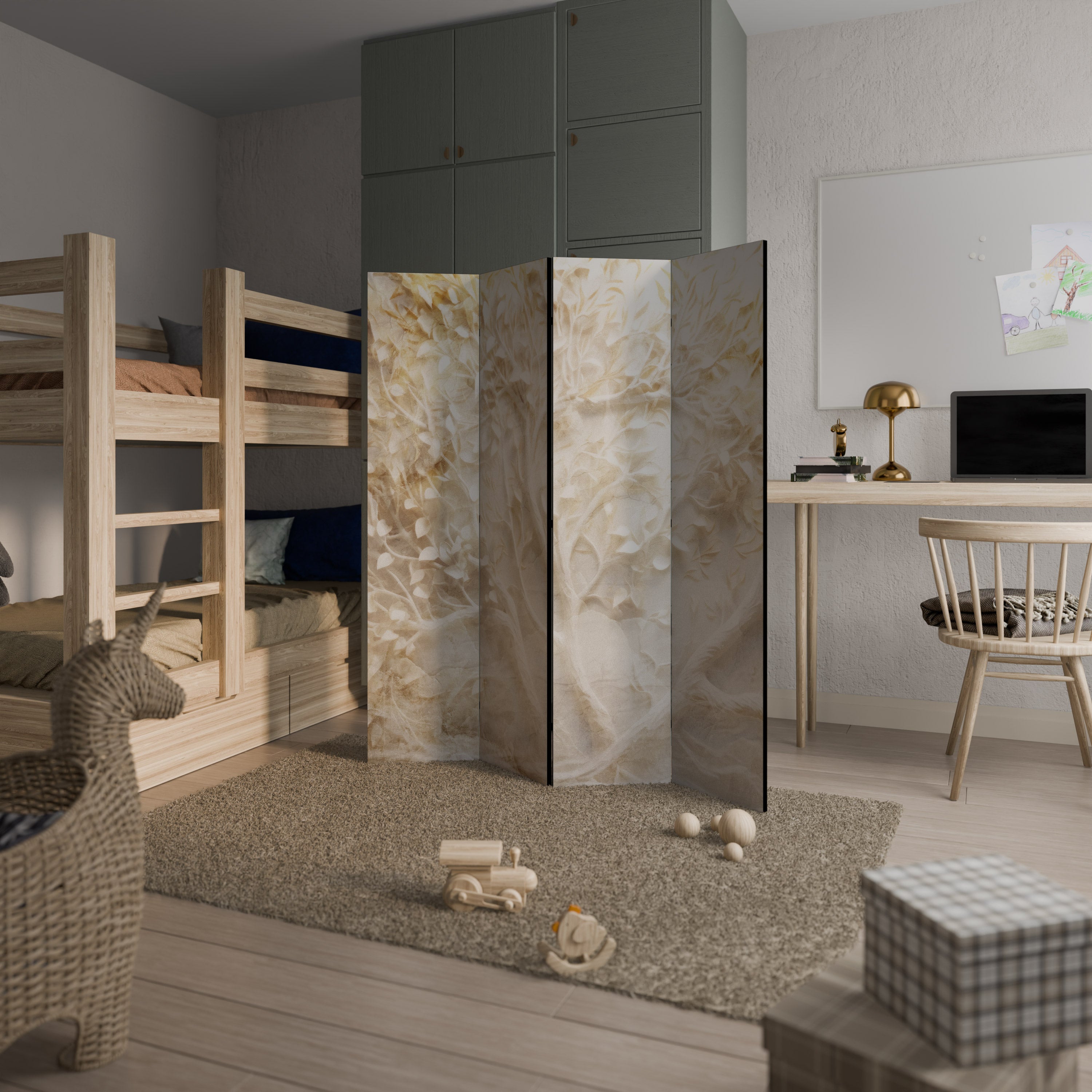 LUMINOUS GROWTH 4dílný paraván