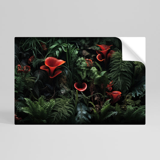 CRIMSON FERNS Vodorovný samolepicí plakát