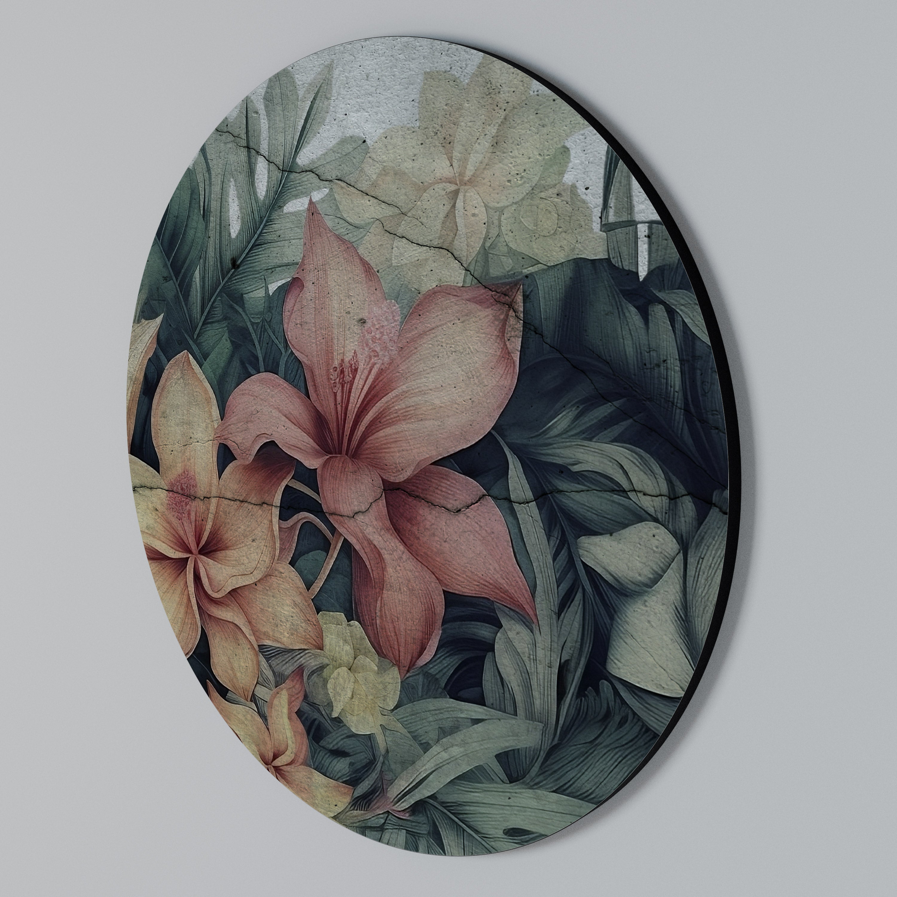 HEAVENLY BLOOM Round Wall Art