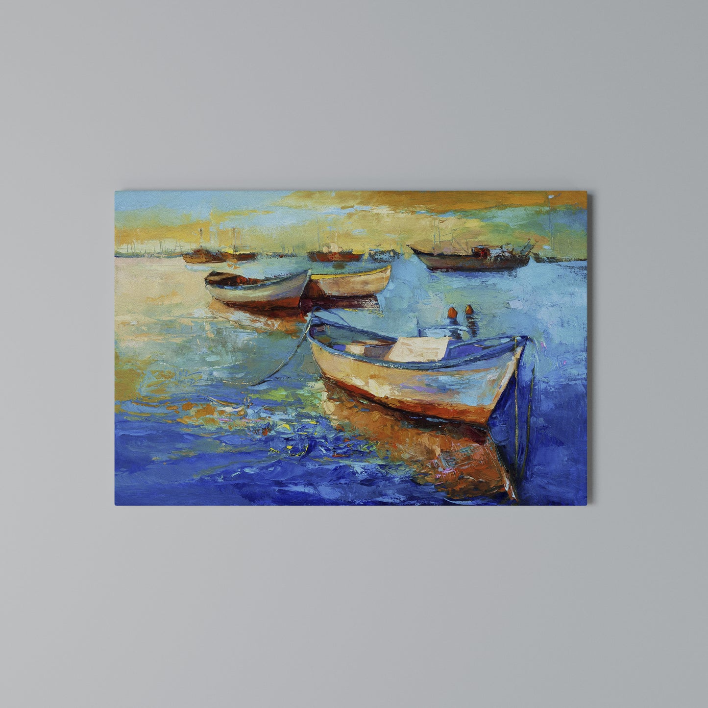 SERENE BOAT ESCAPADE Horizontal Canvas Print