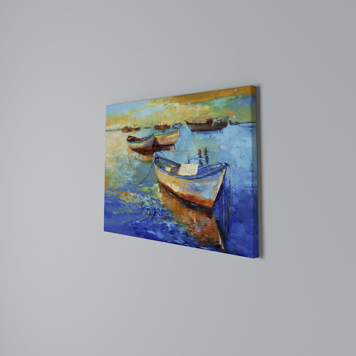 SERENE BOAT ESCAPADE Horizontal Canvas Print