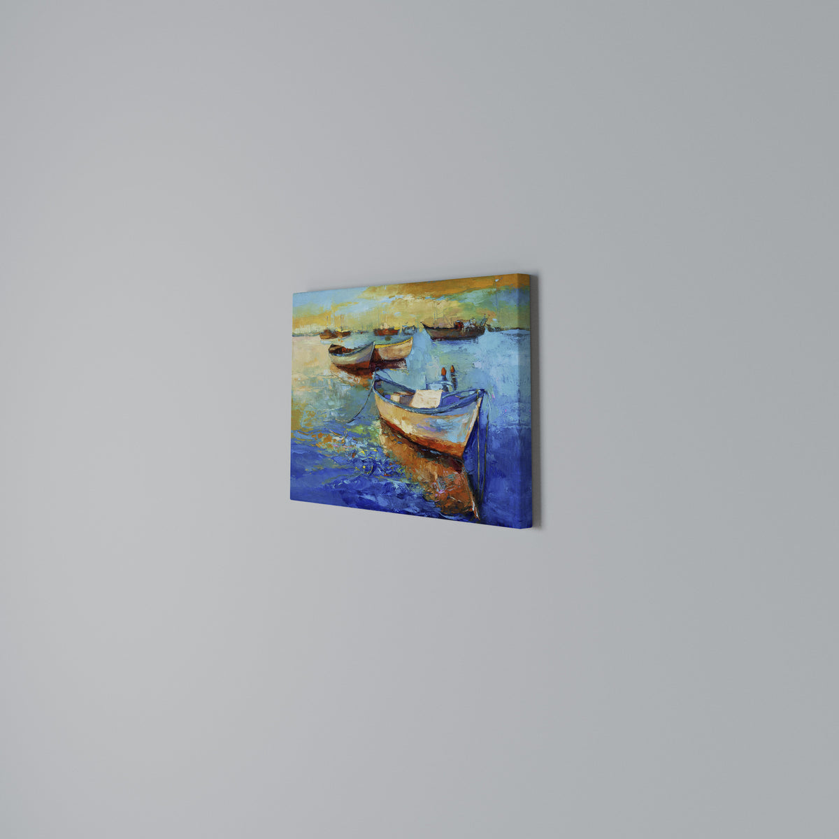 SERENE BOAT ESCAPADE Horizontal Canvas Print