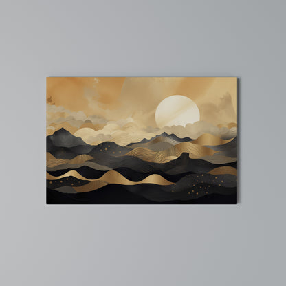 MYSTICAL SUNSET HORIZON Horizontal Canvas Print