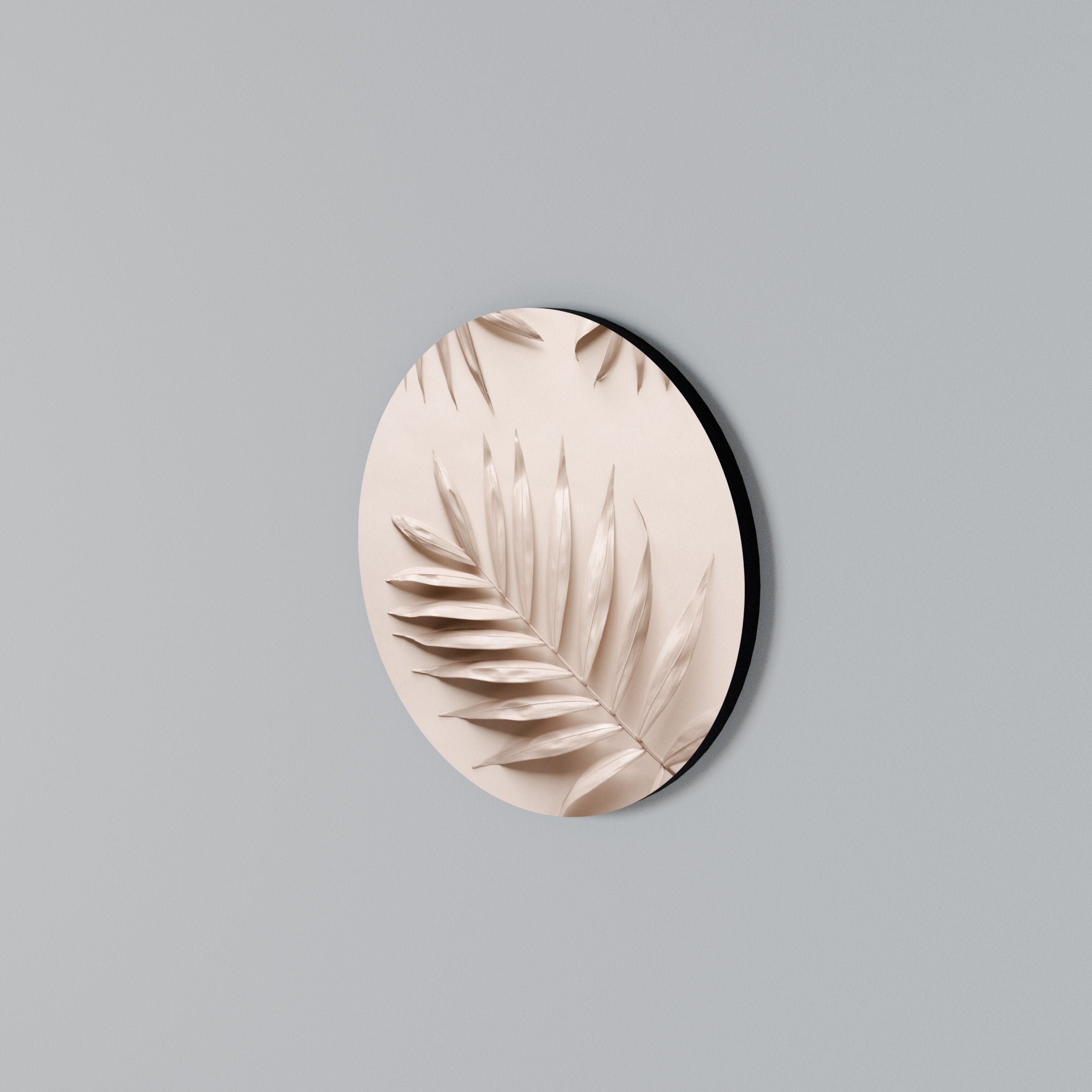 PINK PALM DREAMS Round Wall Art