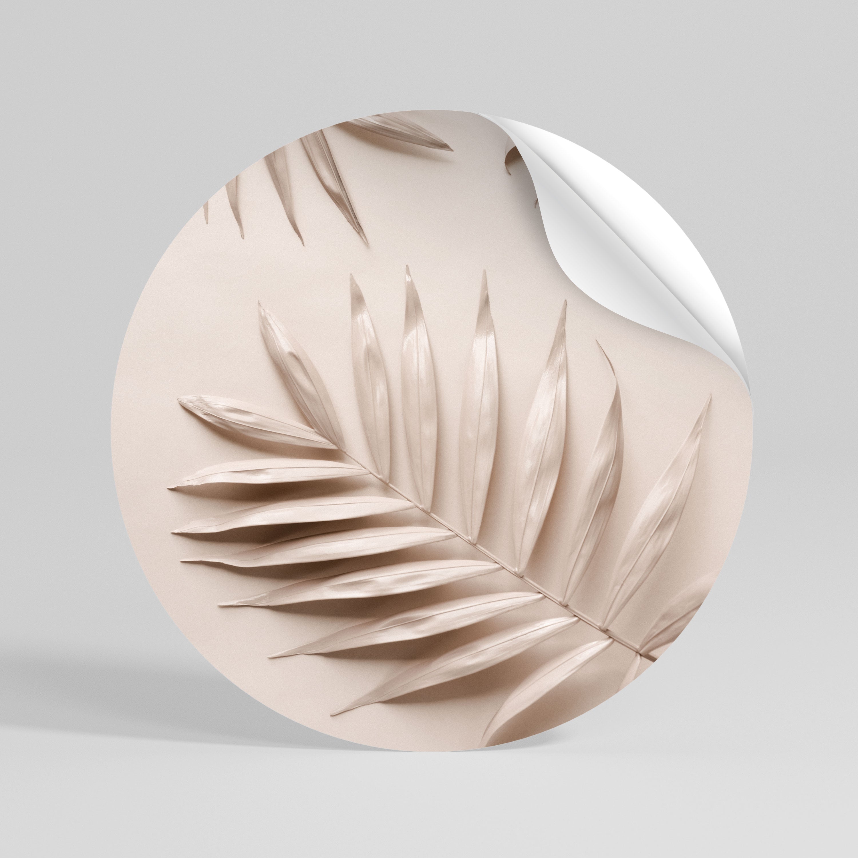 PINK PALM DREAMS Kulatá samolepka