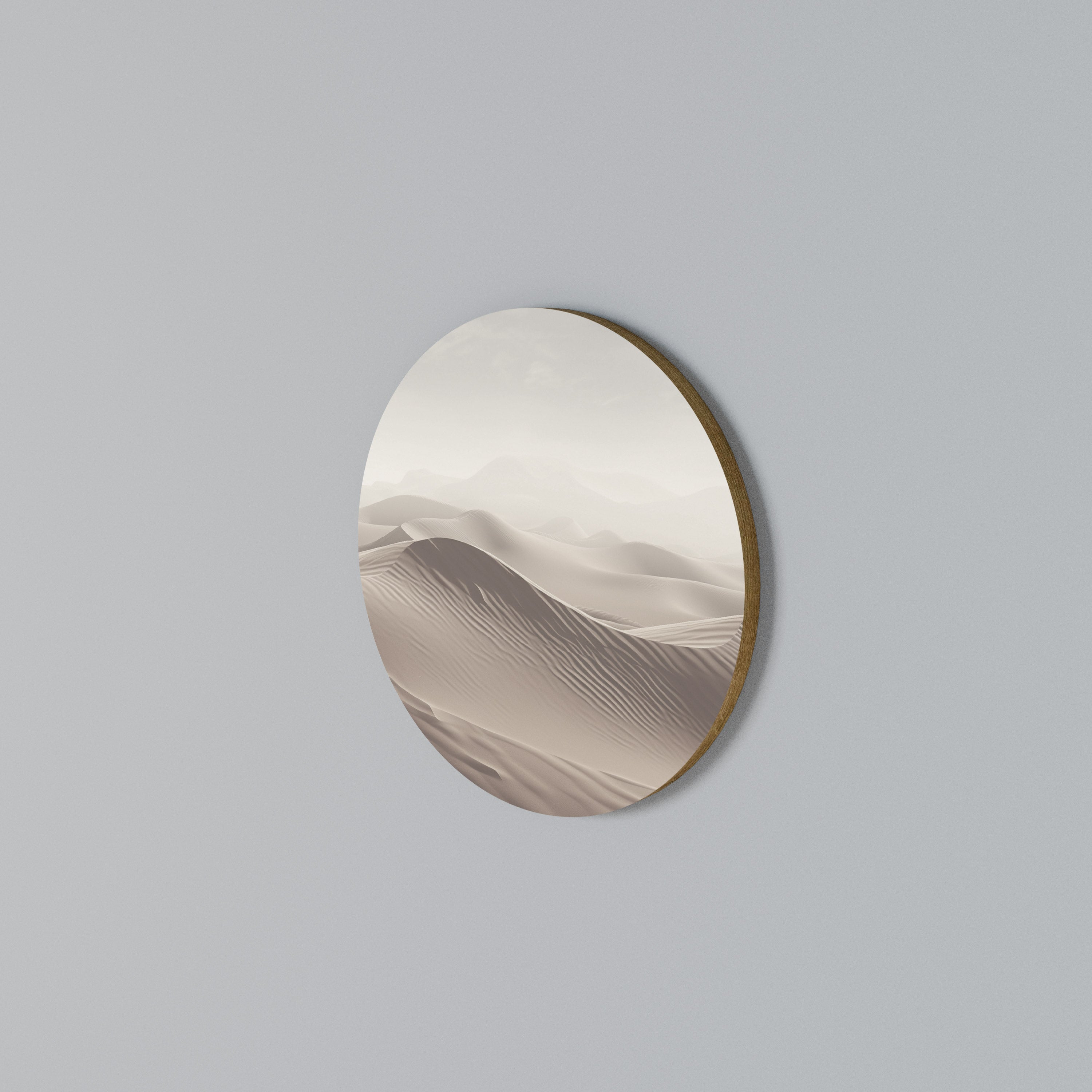 ECHOES OF DUNES Round Wall Art