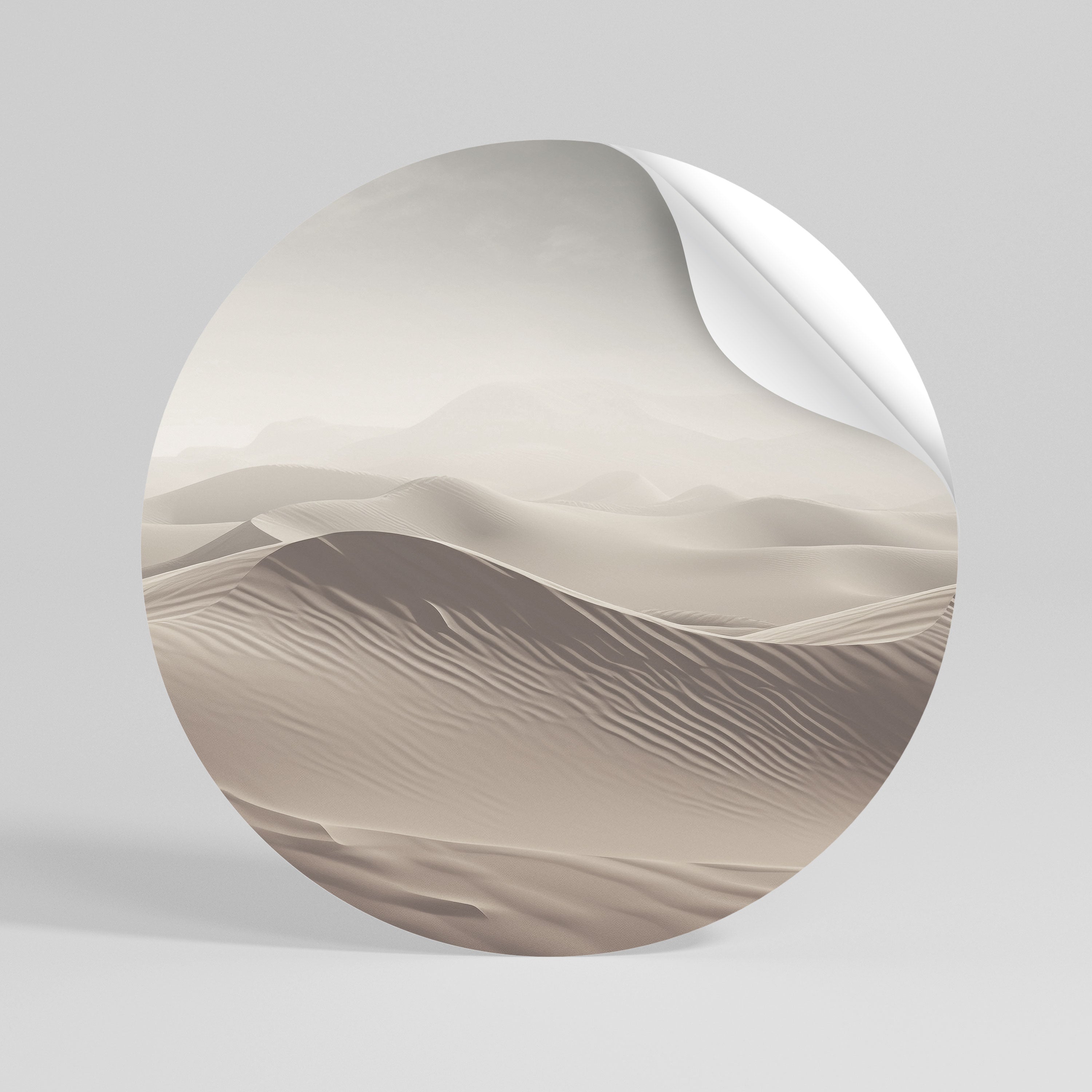 ECHOES OF DUNES Kulatá samolepka