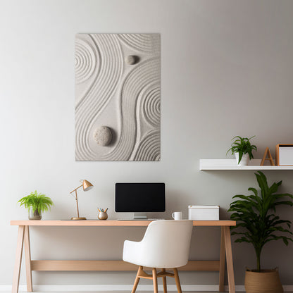 SANDSWIRL SERENITY Vertical Canvas Print