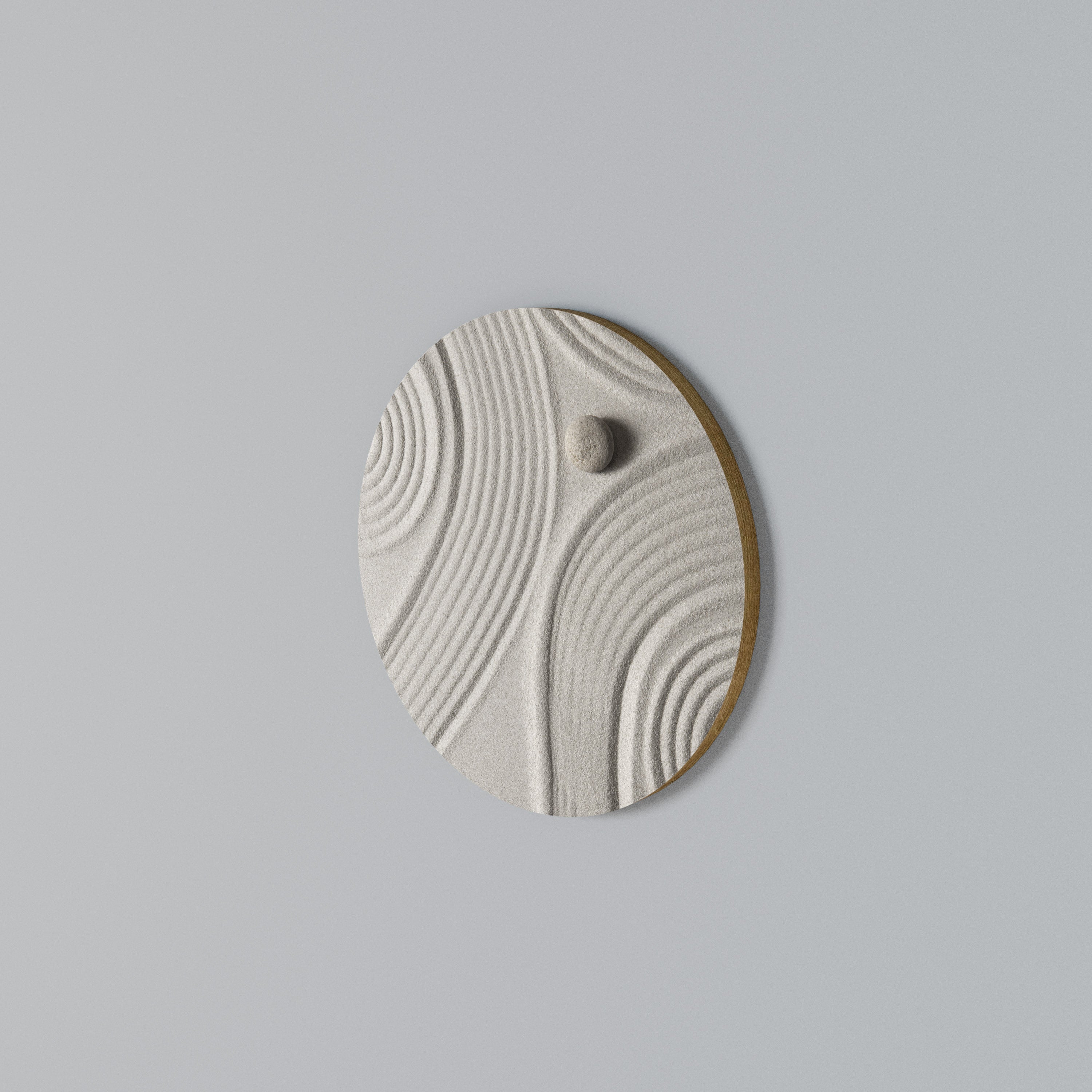 SANDSWIRL SERENITY Round Wall Art