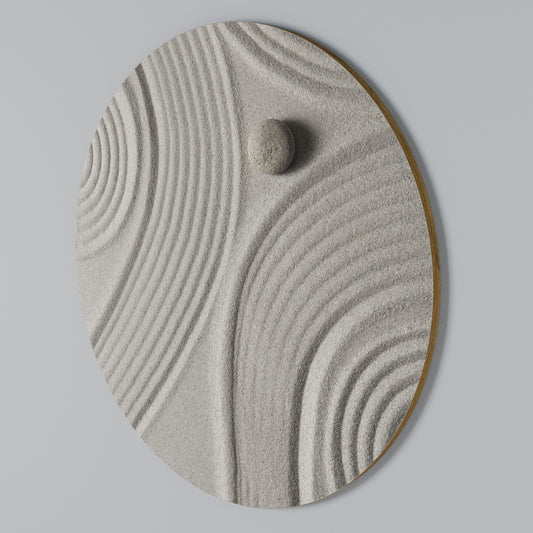 SANDSWIRL SERENITY Kulatá nástěnná dekorace