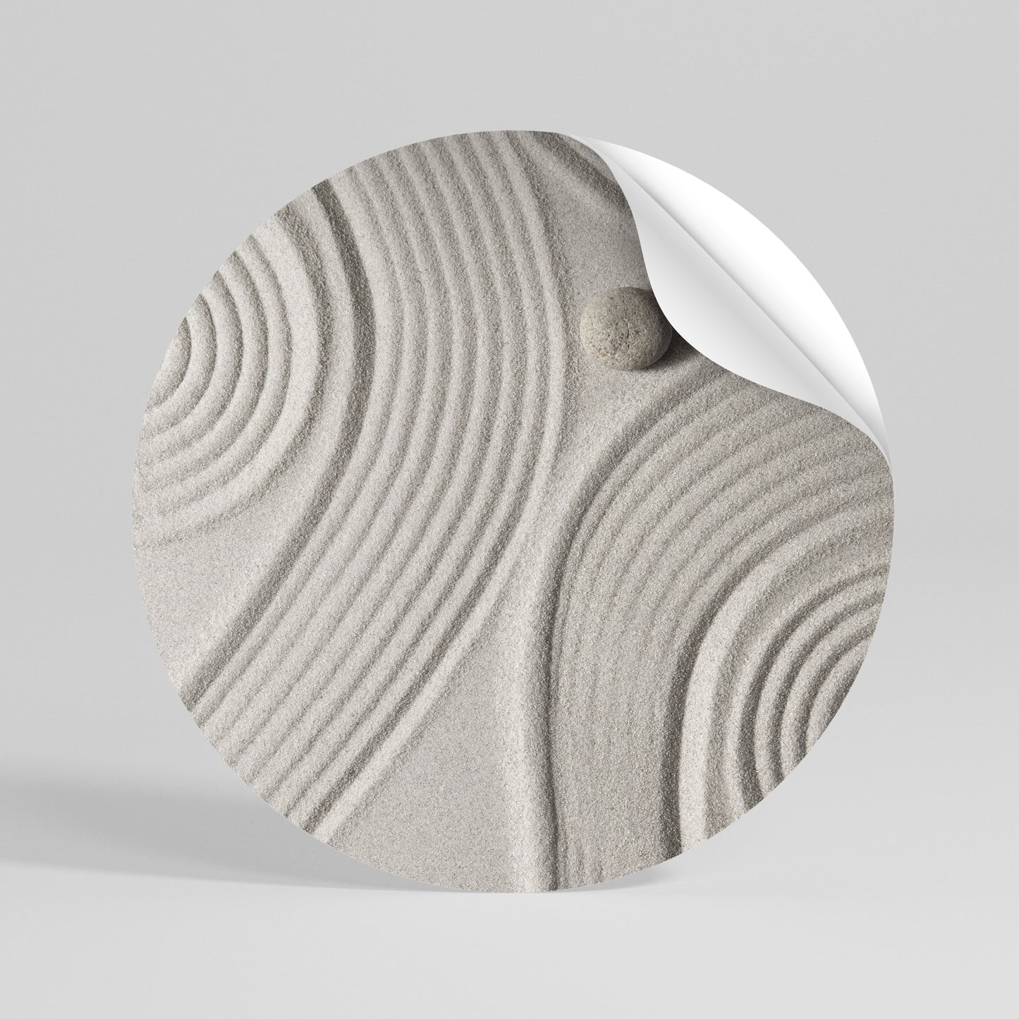 SANDSWIRL SERENITY Kulatá samolepka