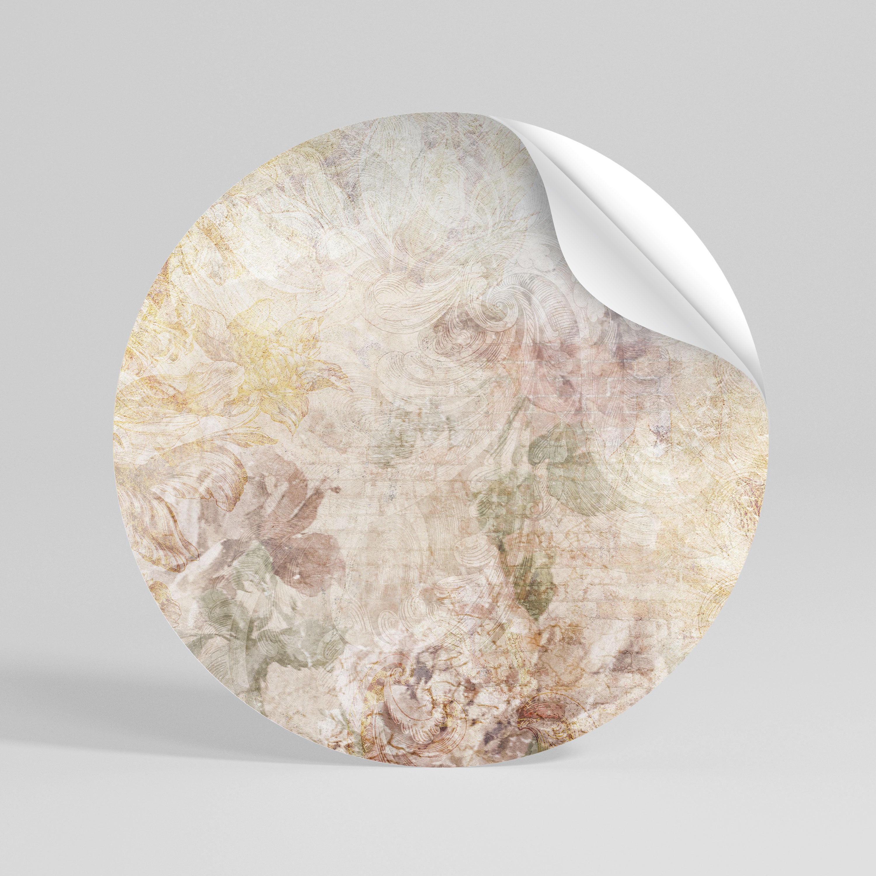 SUNFLOWER BLUR Kulatá samolepka