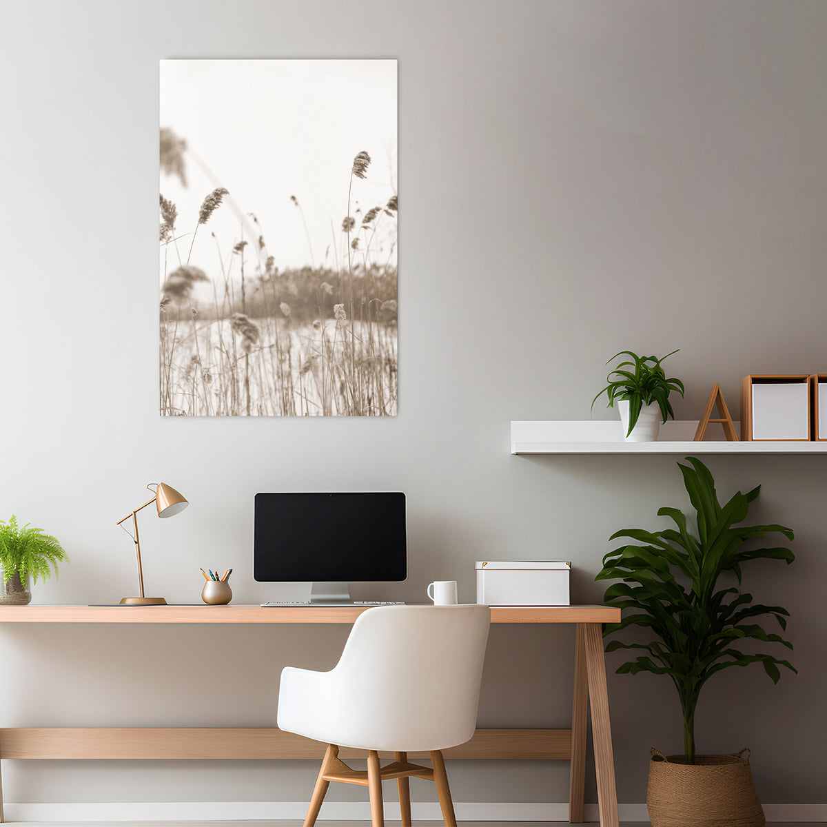 TIMELESS TUSSOCKS Vertical Canvas Print