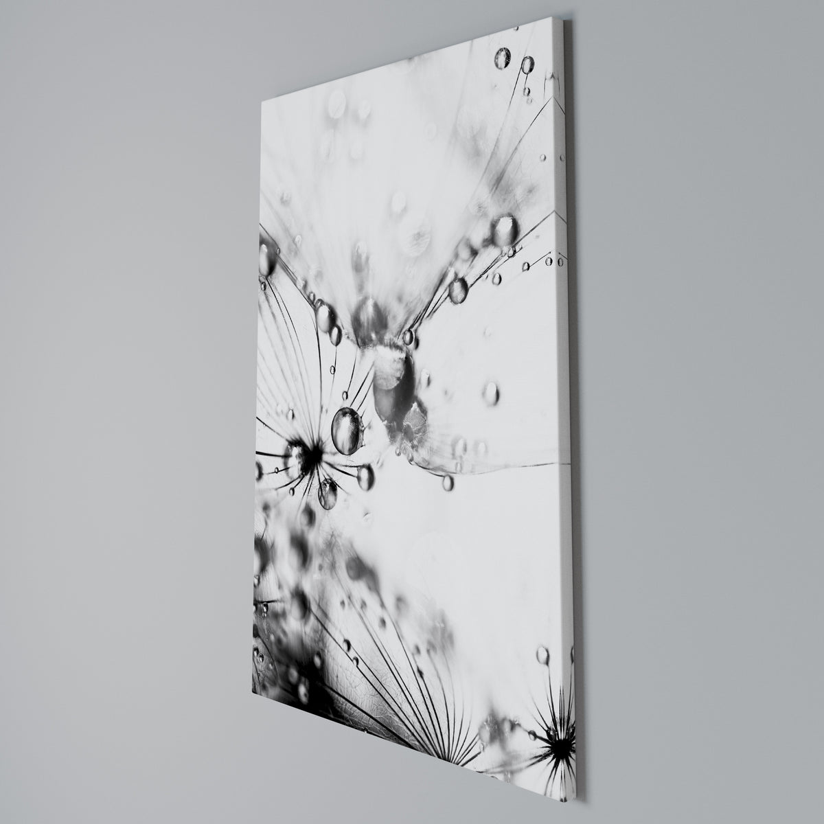 ELEGANT DROPLETS Vertical Canvas Print