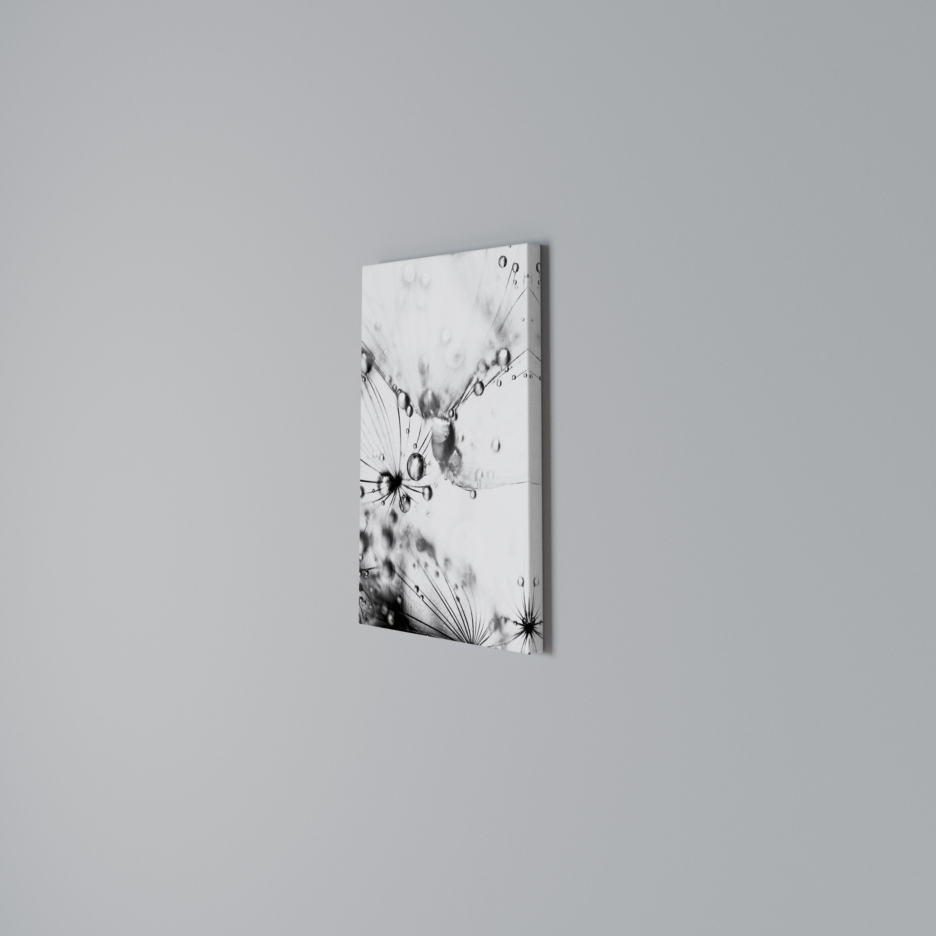 ELEGANT DROPLETS Vertical Canvas Print