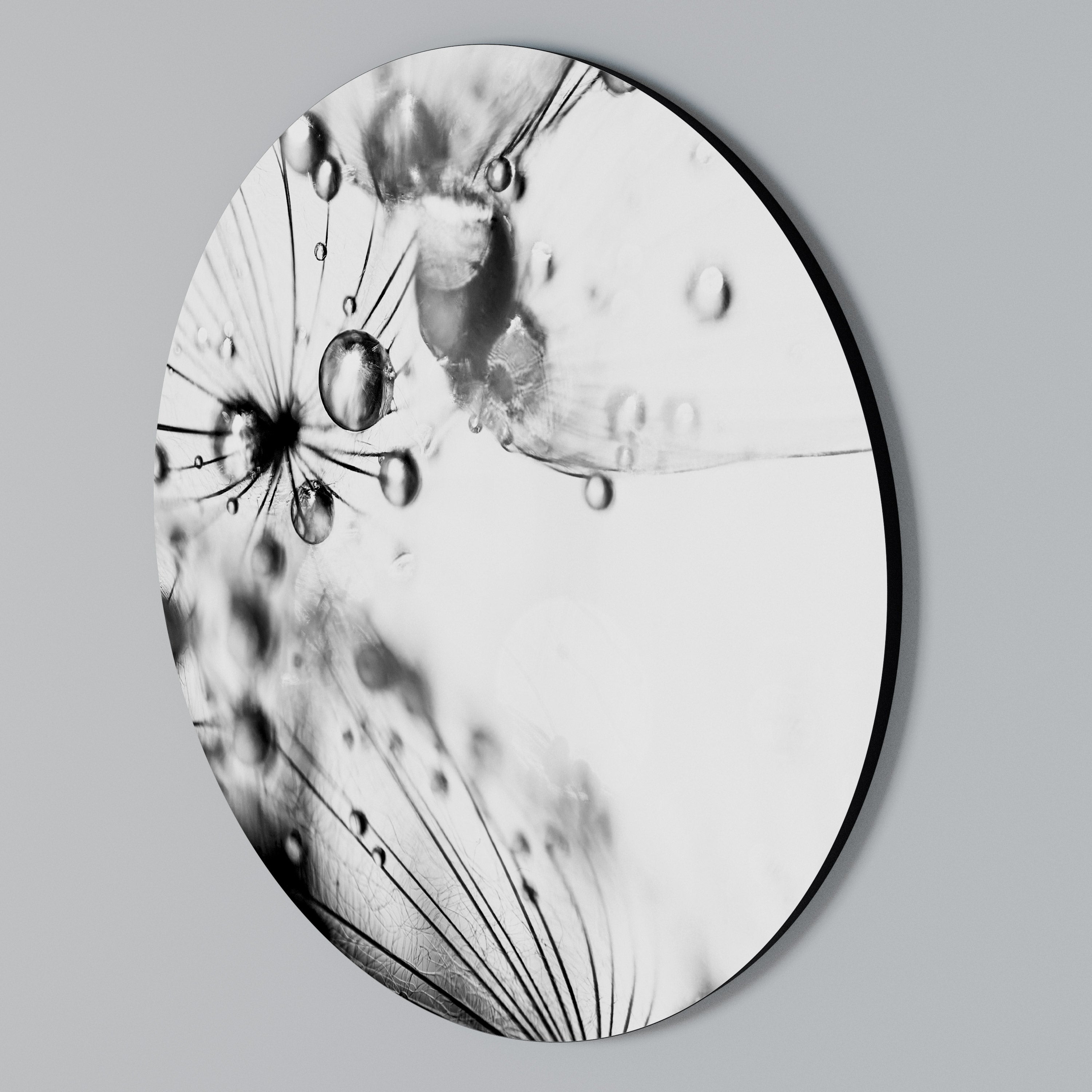 ELEGANT DROPLETS Round Wall Art