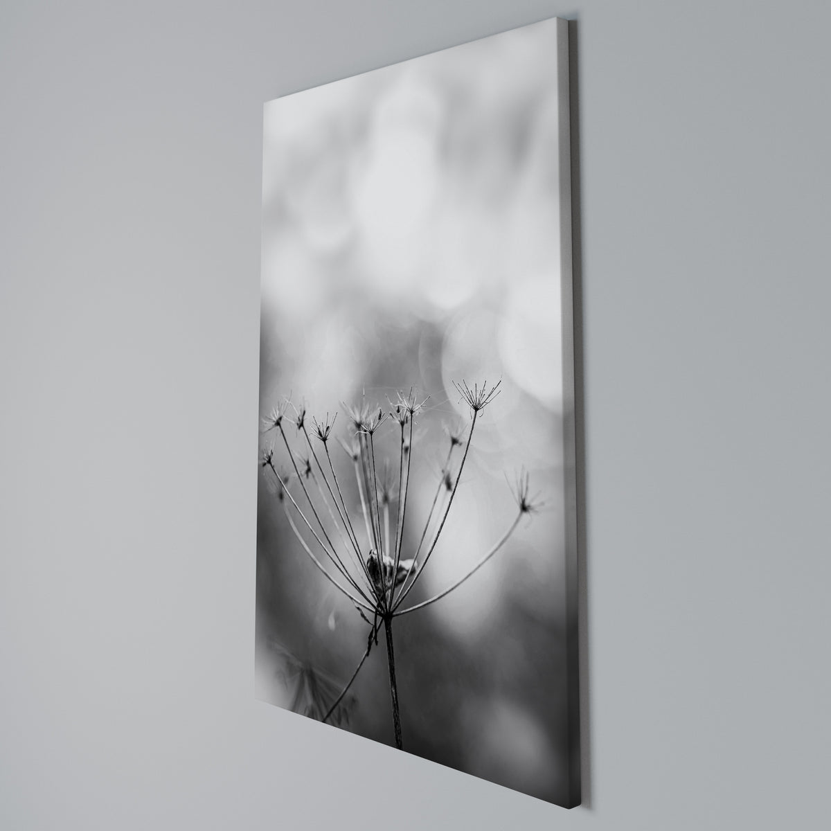 MINIMALIST BLOOM Vertical Canvas Print