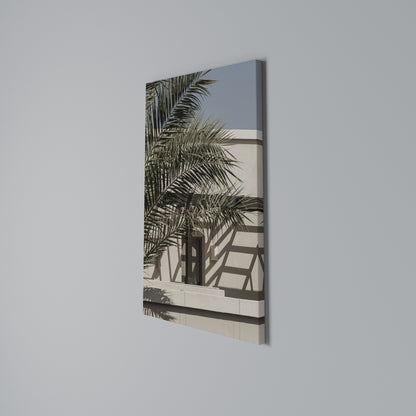 PALM SHADOW DANCE Vertical Canvas Print