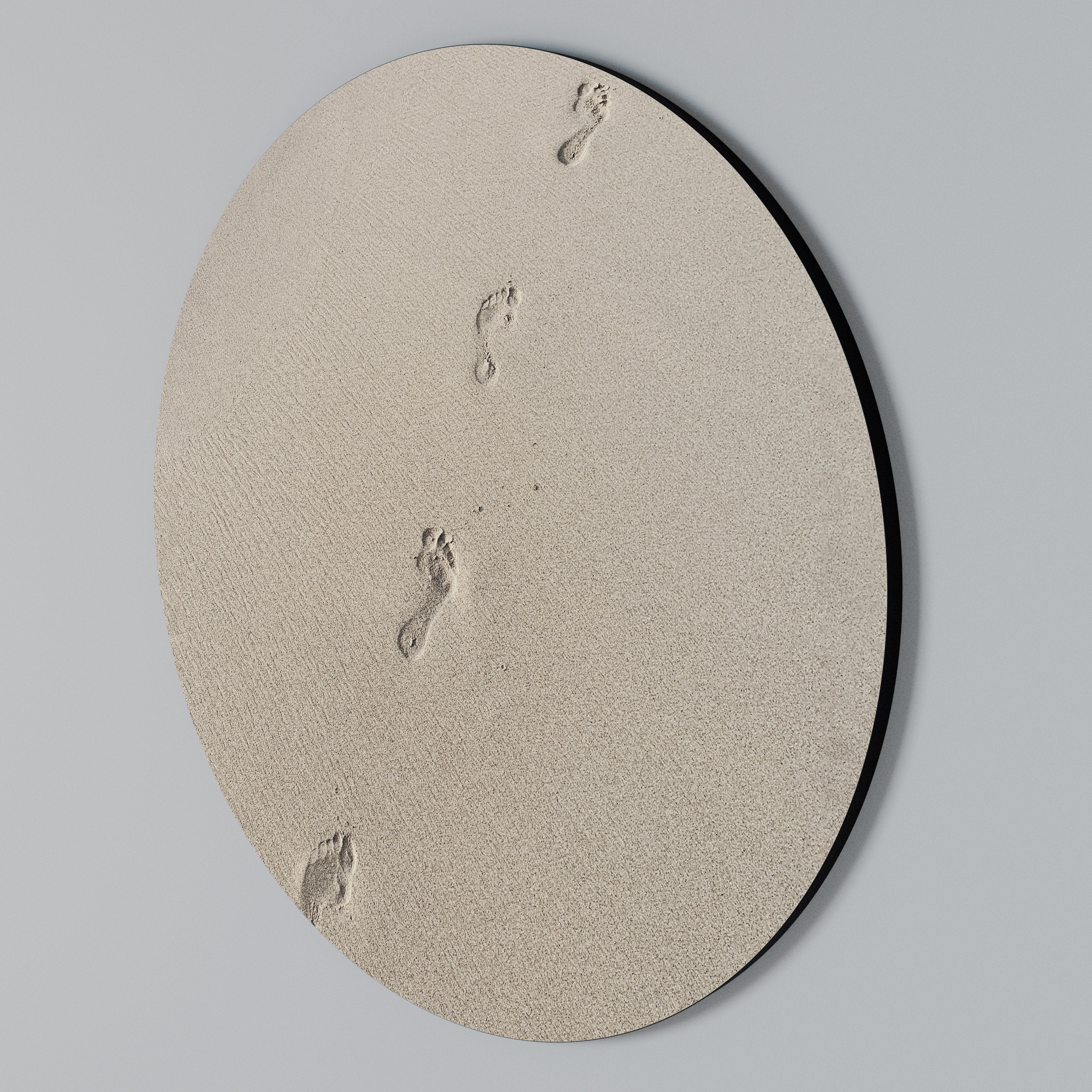 BEACH BOUND PATHWAYS Round Wall Art