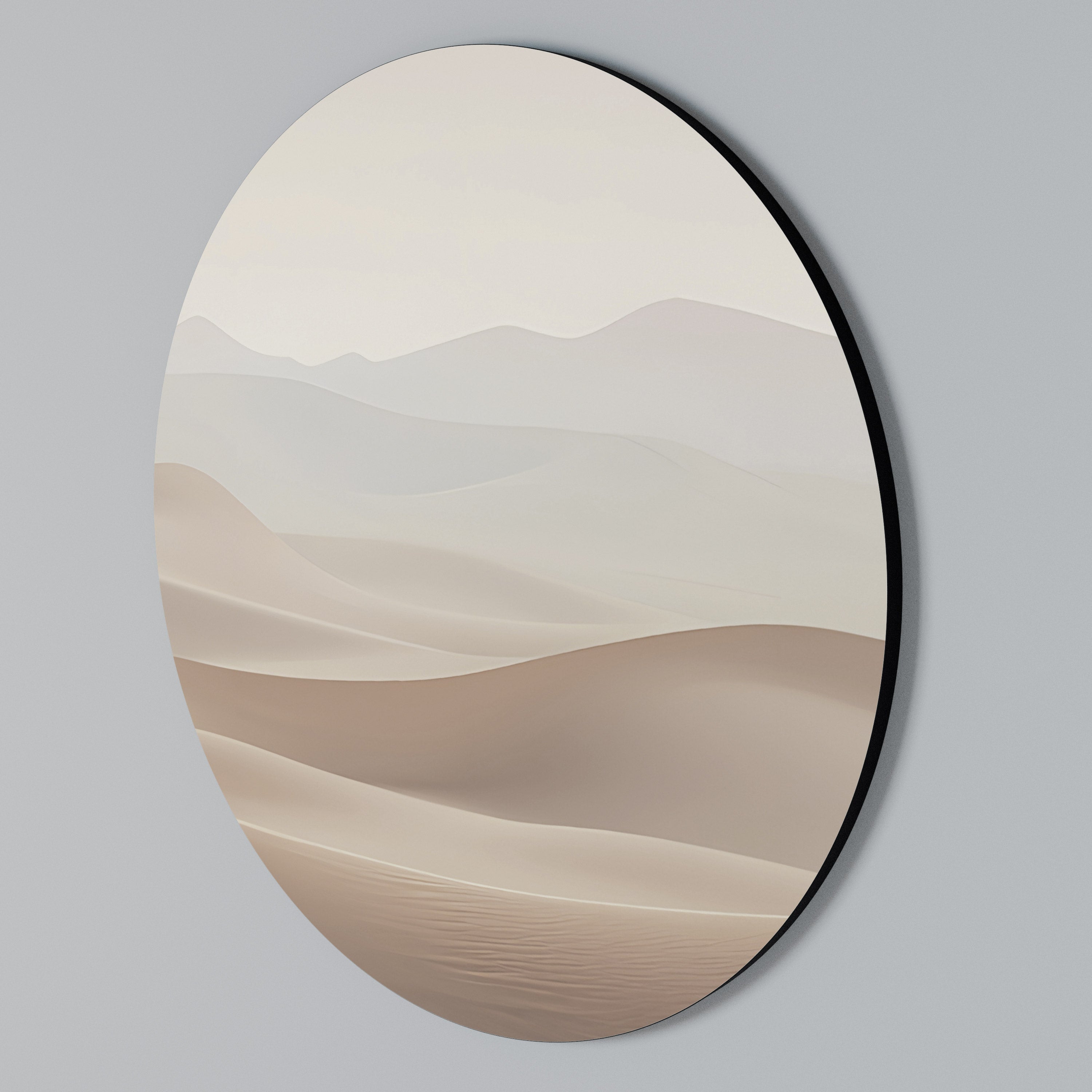 SUBTLE SANDS Round Wall Art