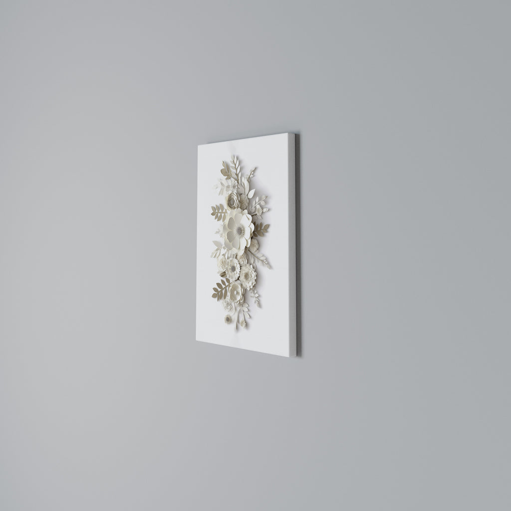 BLUSHING BOUQUET Vertical Canvas Print