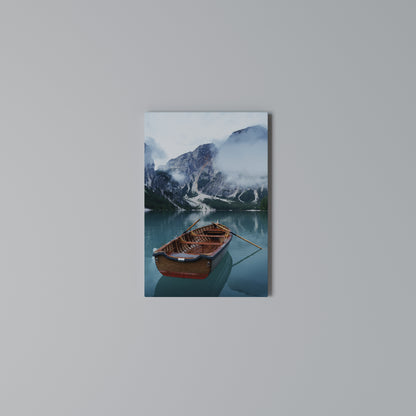 FOGGY MOUNTAIN OASIS Vertical Canvas Print