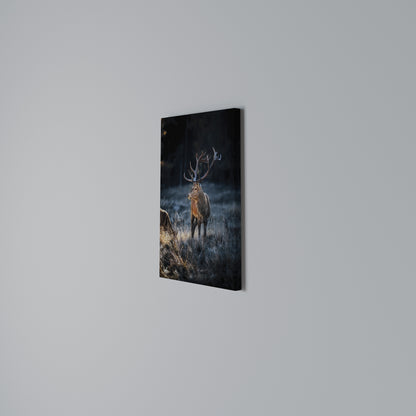 ANTLERED REGALITY Vertical Canvas Print